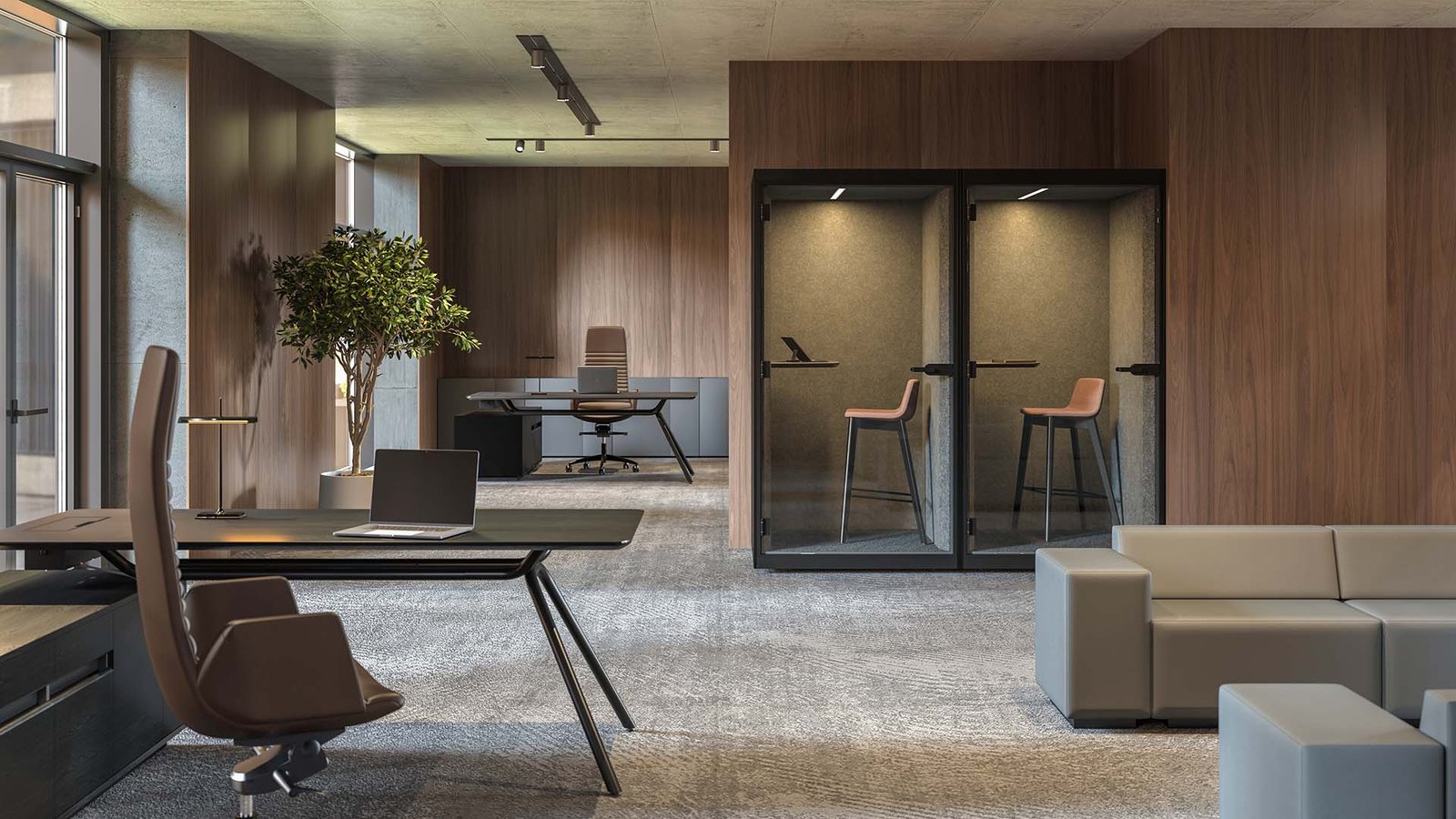 Ses İzolasyon Telefon Görüşme Kabini