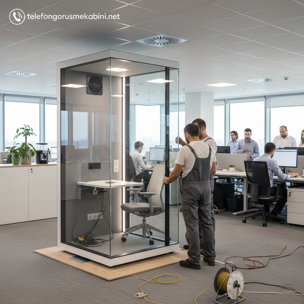 Ofislerde Telefon Kabini Kurulumu