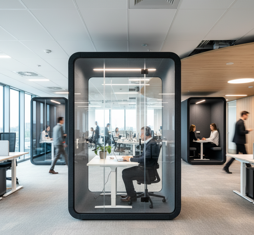 Akustik Ofis Kabini Sessiz ve Verimli Çalışma Alanları