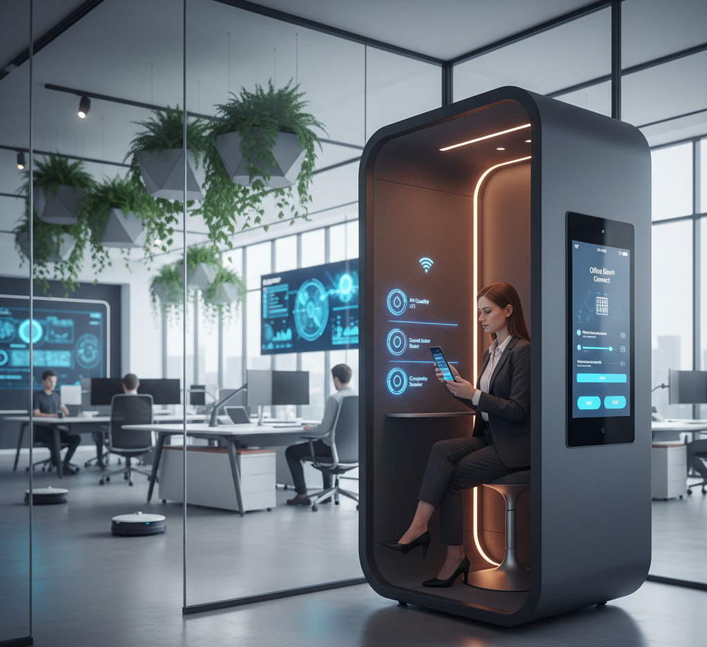 Akıllı Ofis Kabinlerinde Mobil Uygulama ve IoT Entegrasyonu ile Geleceğin Çalışma Alanları